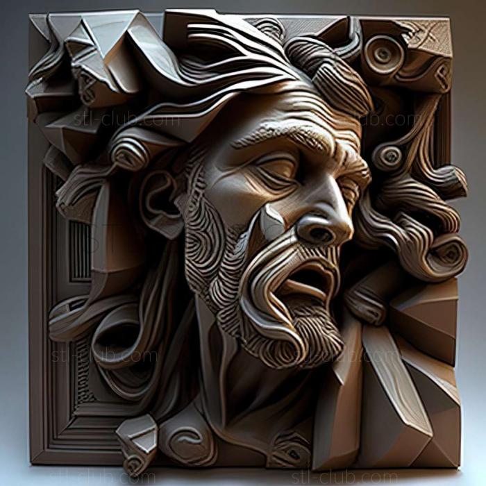 3D мадэль Чарльз Крейг, американский художник (STL)
